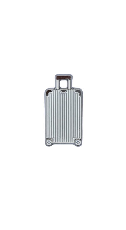 Silver suitcase