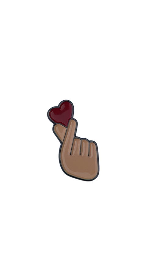 Hand red heart