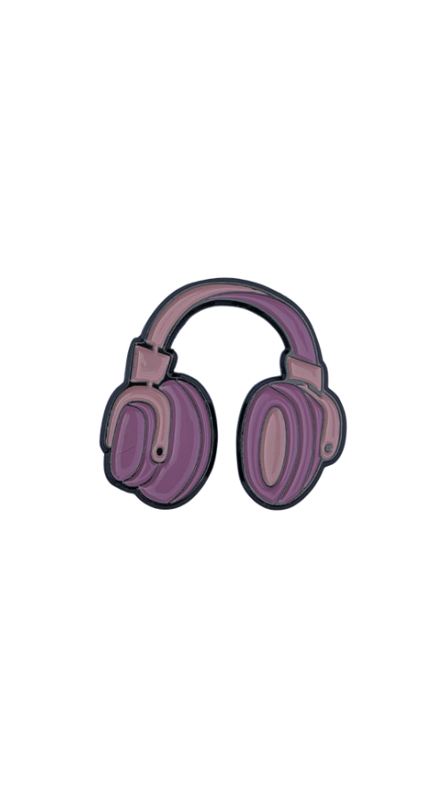 Pink headphones